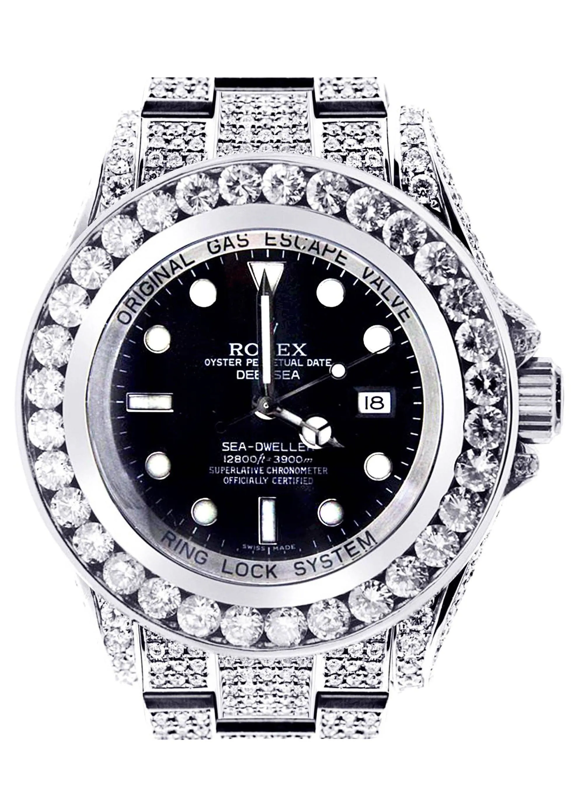 Diamond Rolex Deepsea Sea-Dweller | Stainless Steel | 44 Mm