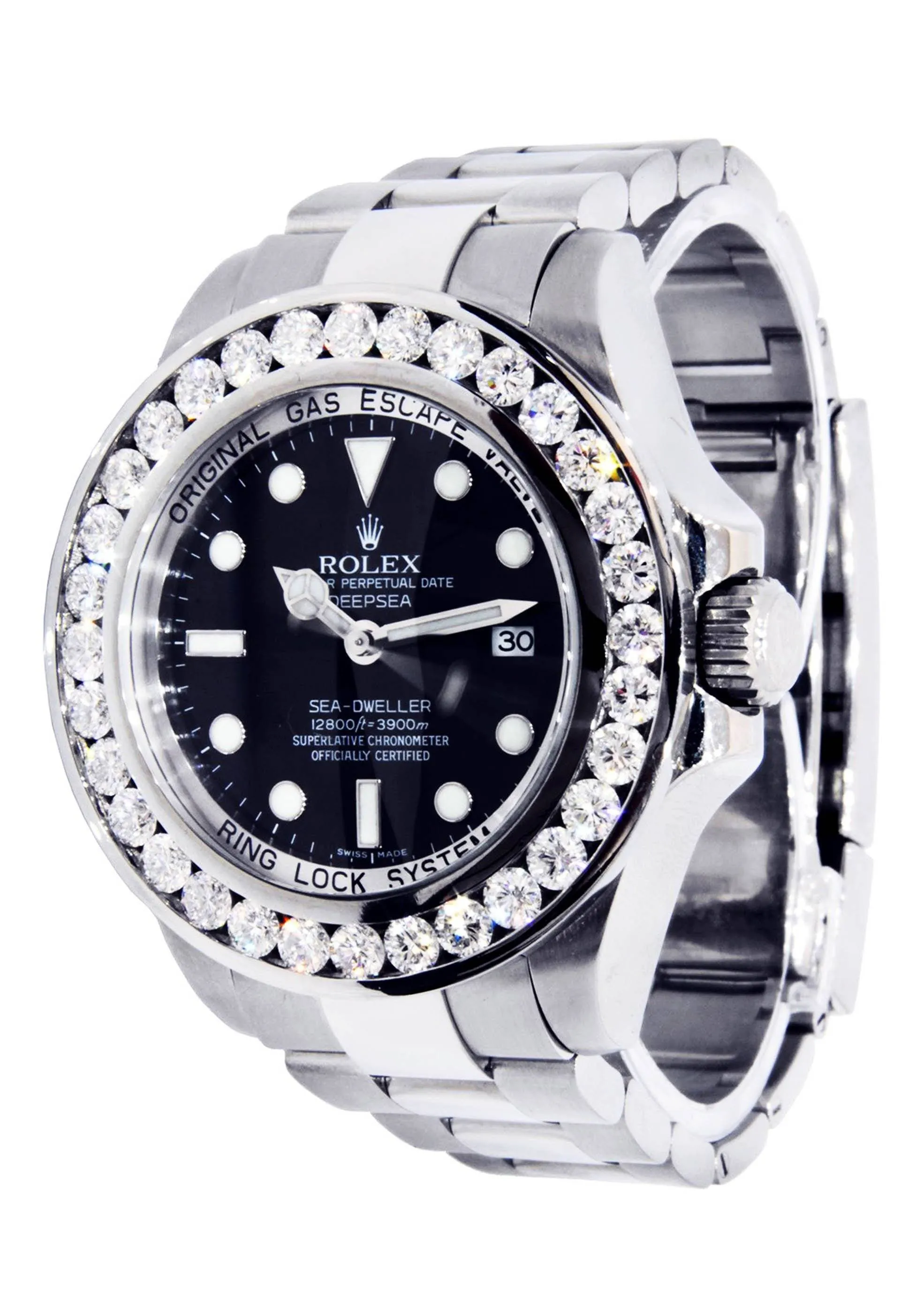 Diamond Rolex Deepsea Sea-Dweller | Stainless Steel | 44 Mm