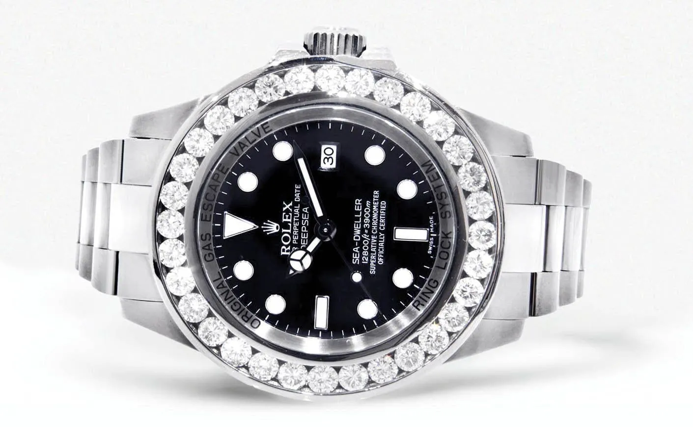 Diamond Rolex Deepsea Sea-Dweller | Stainless Steel | 44 Mm