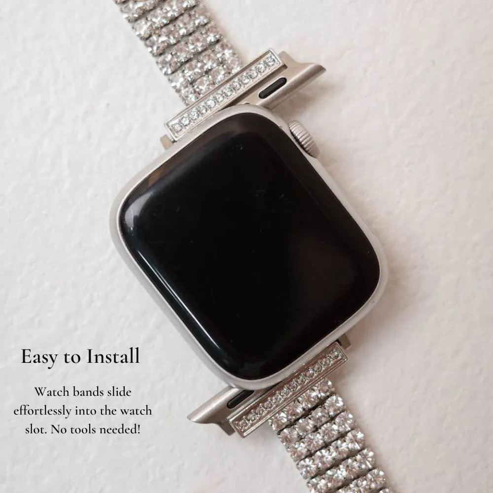 Diamond Studded Apple Watch Bracelet
