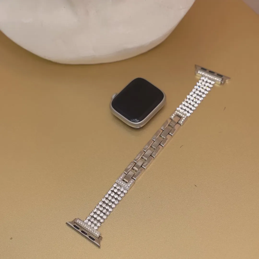 Diamond Studded Apple Watch Bracelet