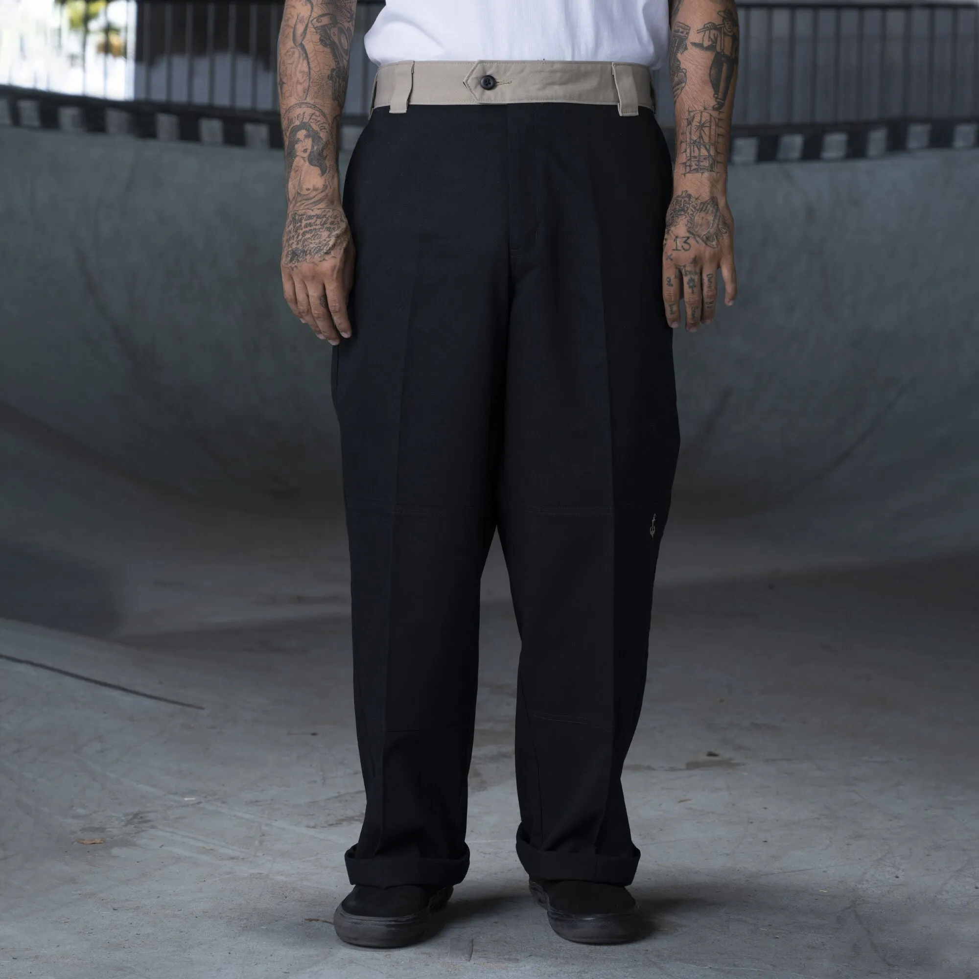 Dickies Ronnie Sandoval Double Knee Pants - Black/Desert Sand Color Block