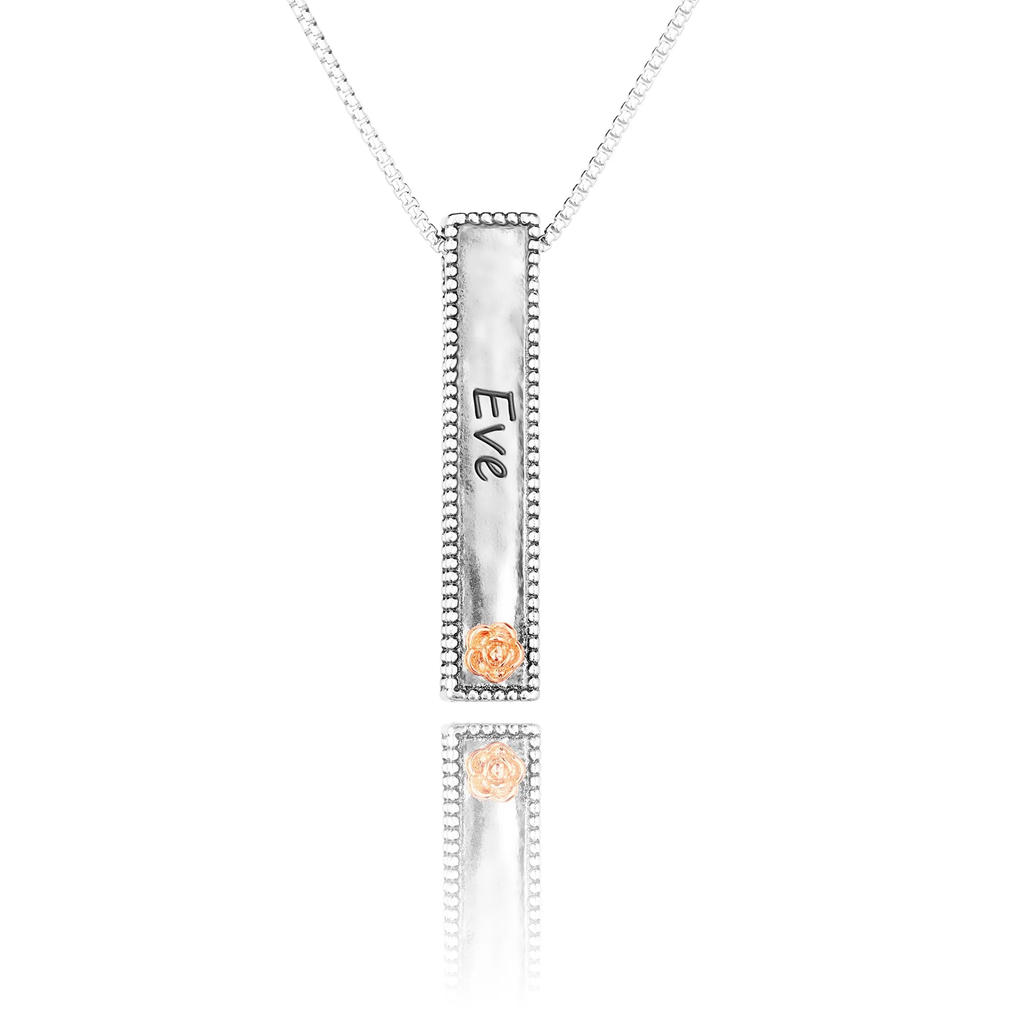 Engravable Bar Pendant Necklace