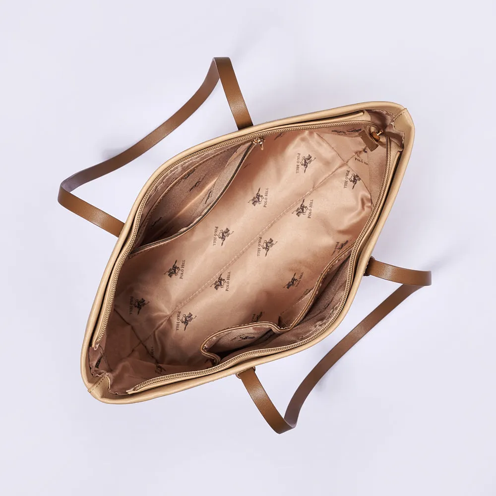 Faux Shoulder Tote Bag