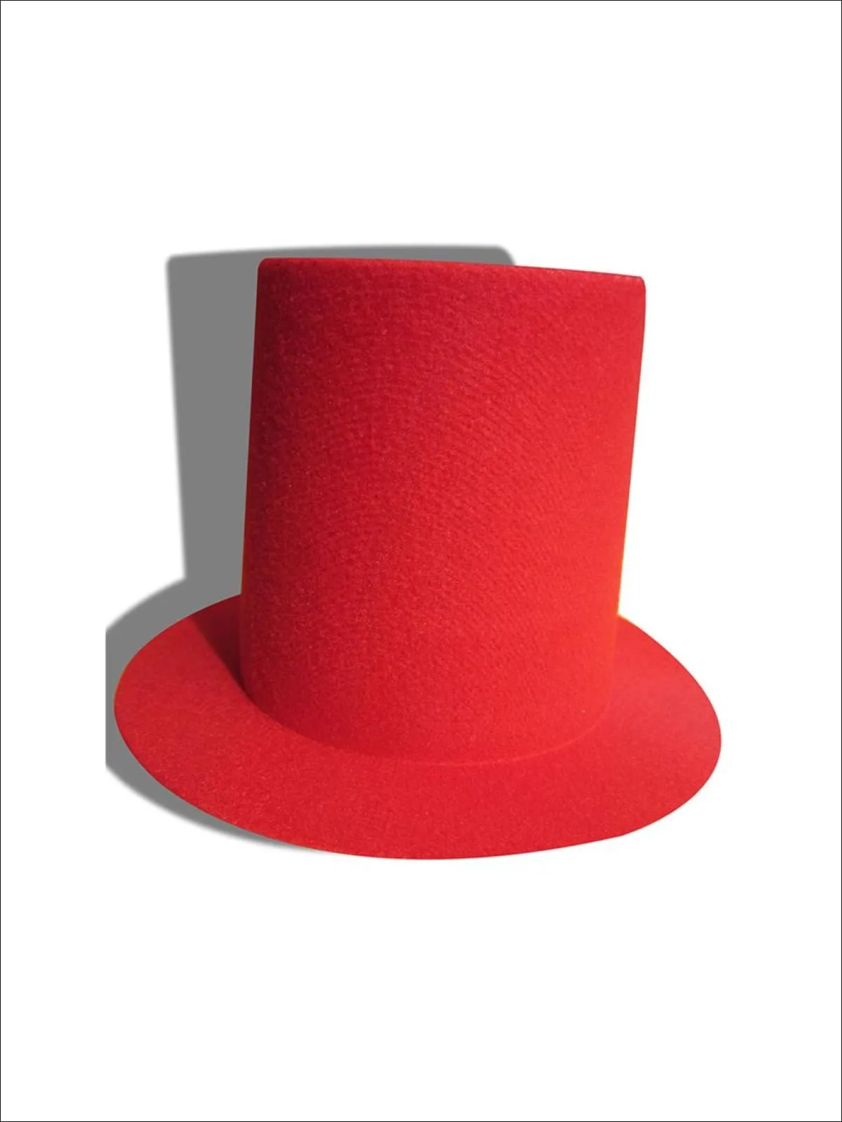 Girls Wool Mini Top Hat Fascinator (Black And Red)