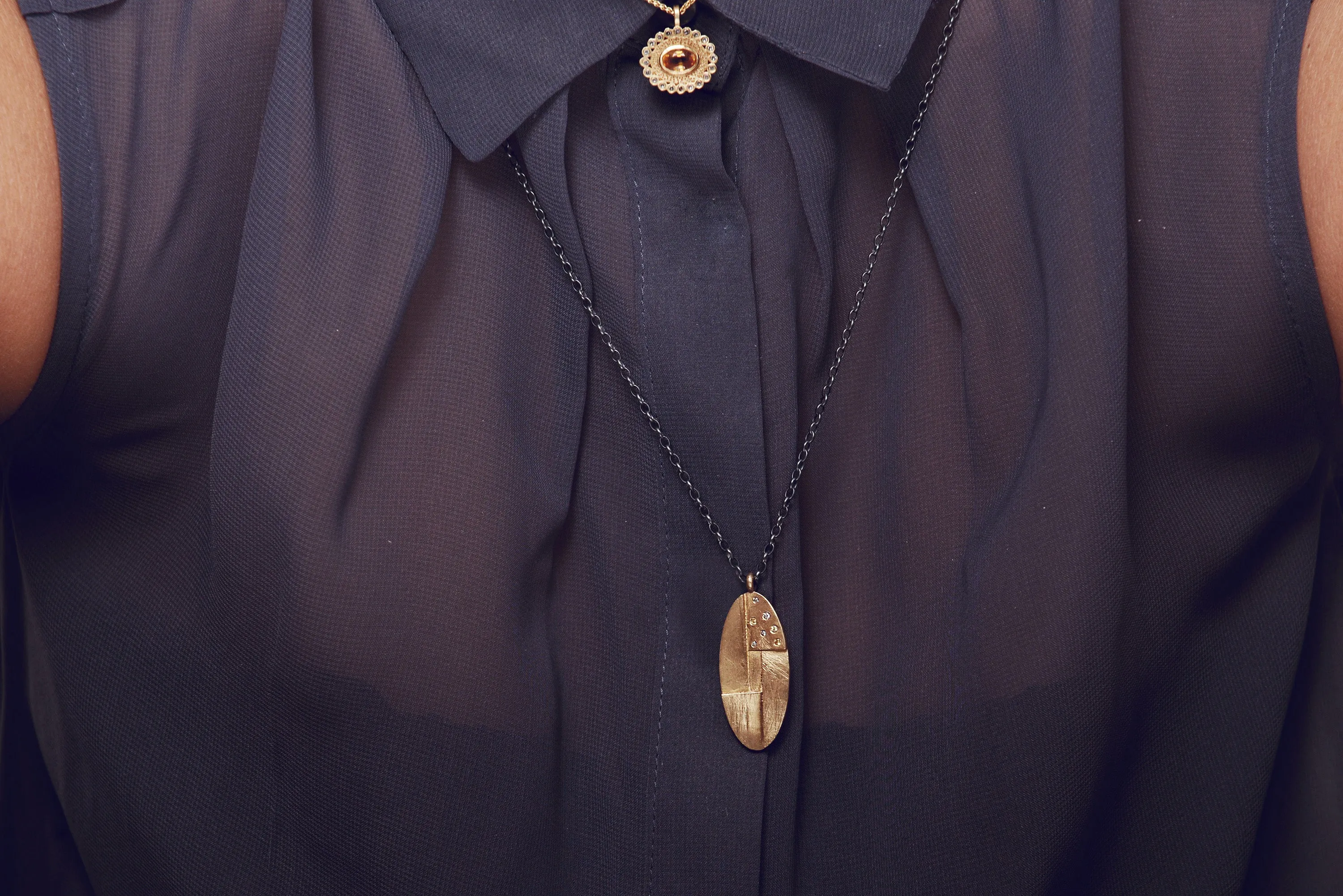 Gold Silver Necklace