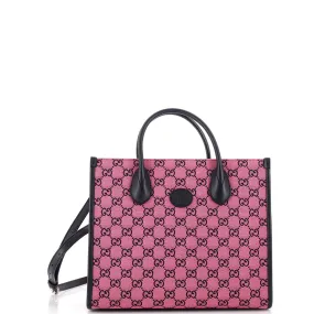 GUCCI Structured Top Handle Open Tote GG Canvas Small