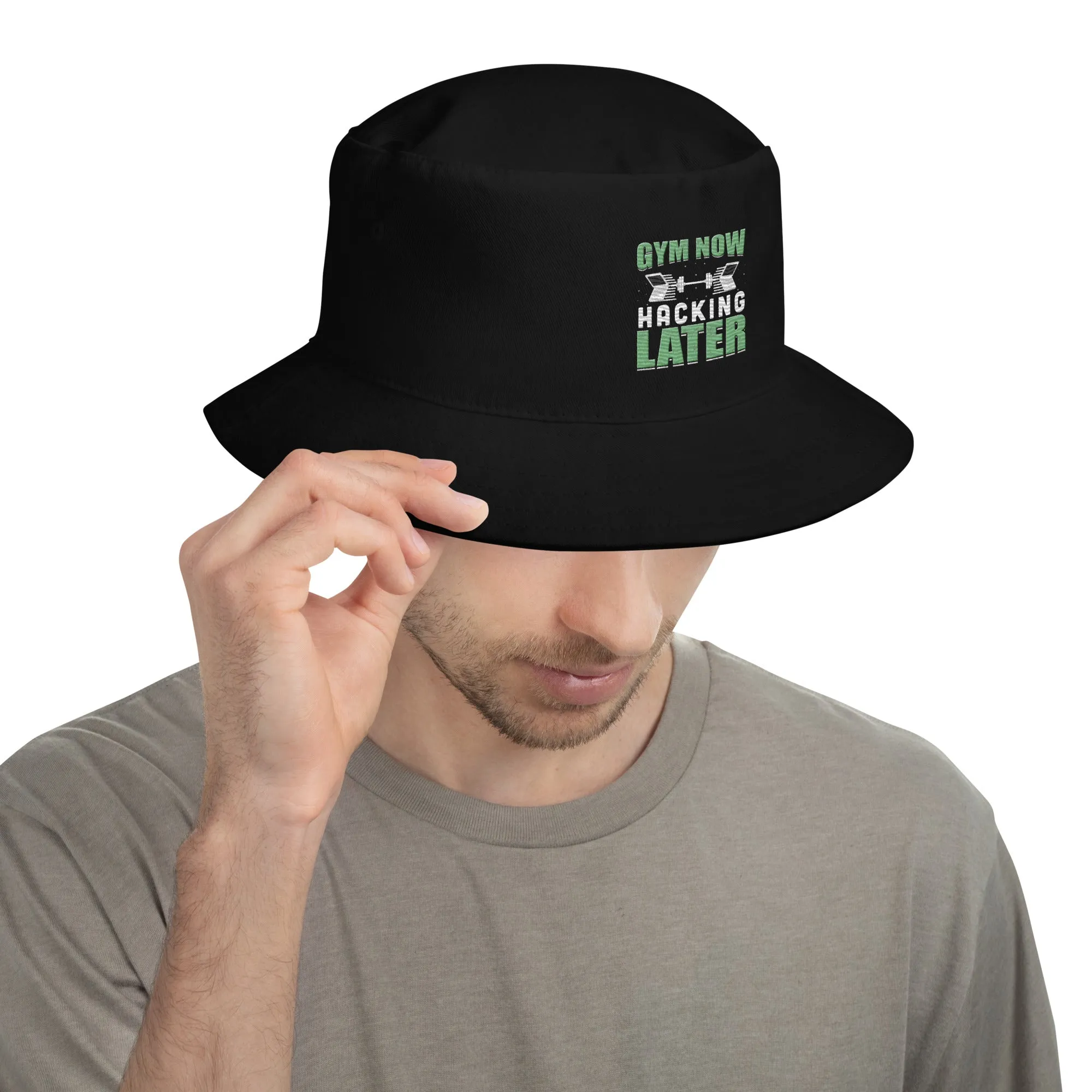 Gym now, hacking later - Bucket Hat
