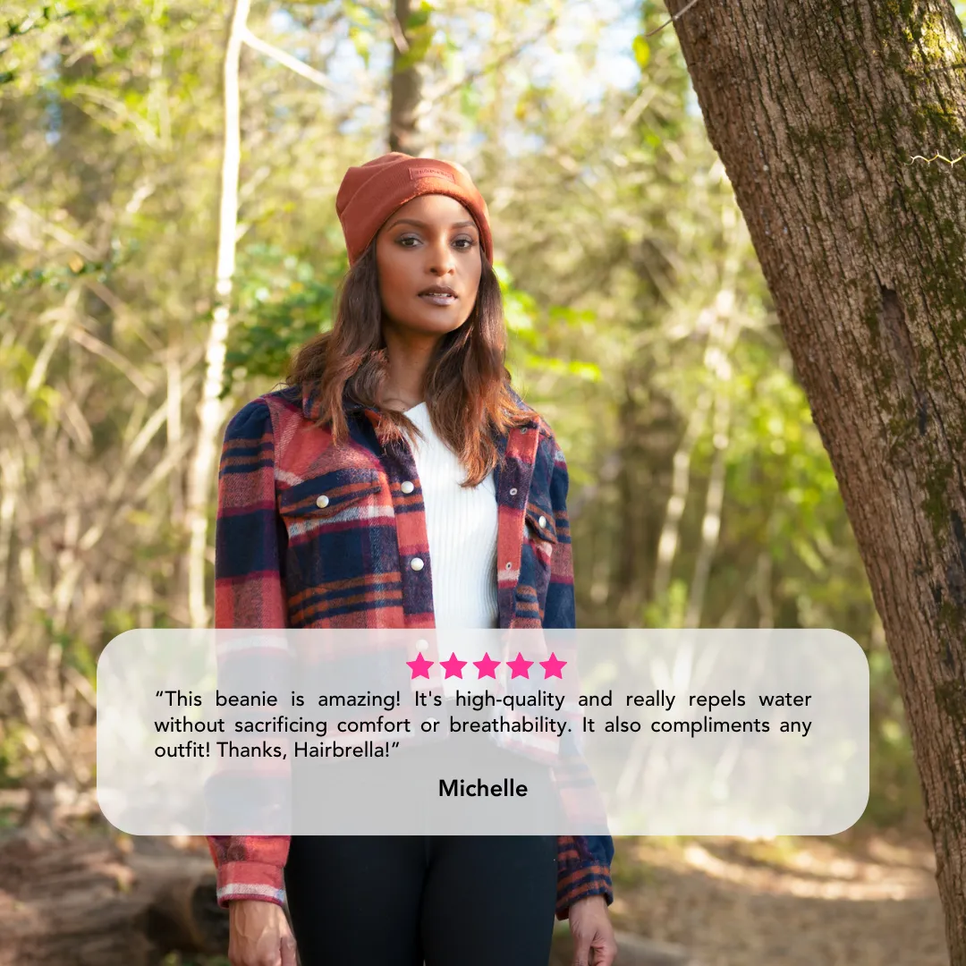 Hairbrella Classic Satin-Lined, Waterproof Beanie