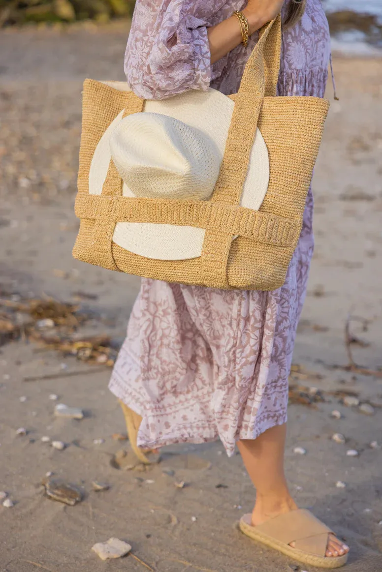 Hat Attack The Original Straw Traveler Bag - Natural Solid