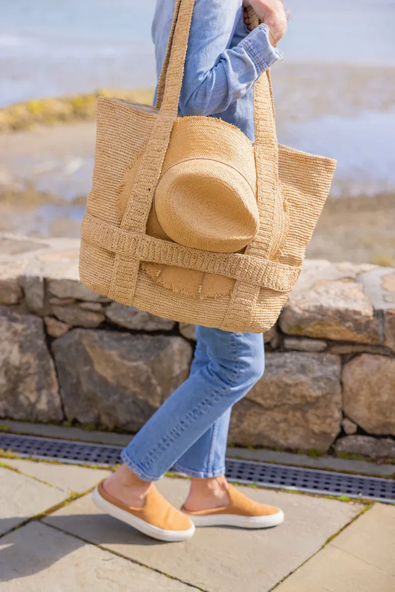 Hat Attack The Original Straw Traveler Bag - Natural Solid
