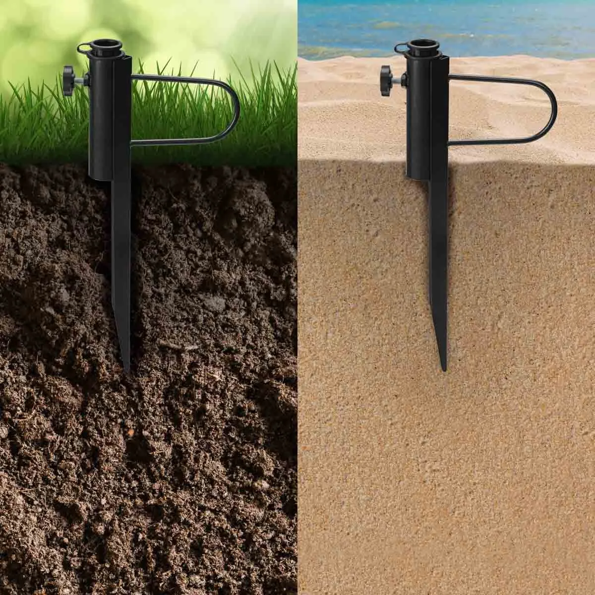 Heavy Duty Steel Beach Umbrella Sand Anchor