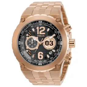 Invicta Men's Chronograph Watch - Aviator Quartz Rose Gold Steel Bracelet | 31593