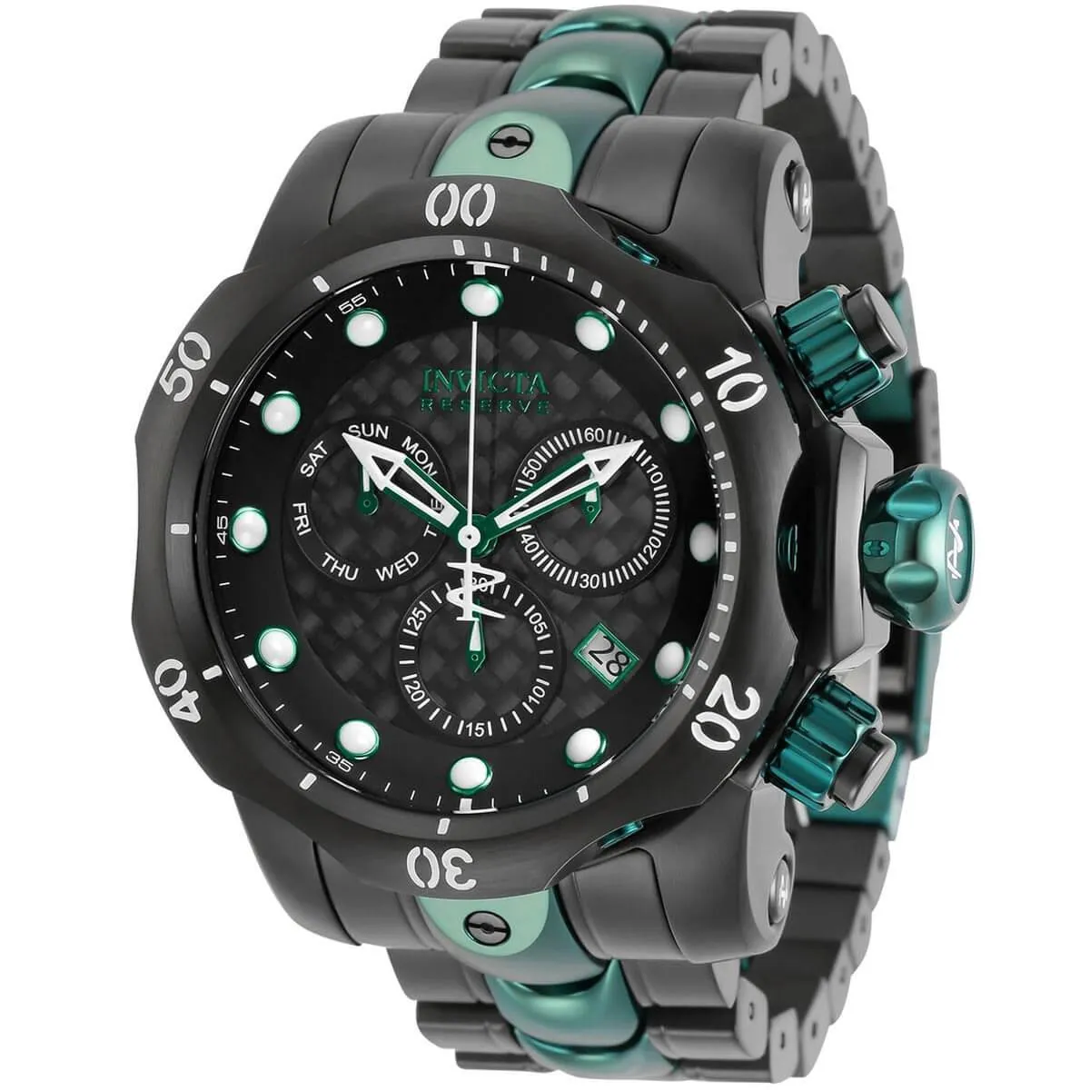 Invicta Men's Chronograph Watch - Reserve Venom Quartz Two Tone Bracelet | 32129