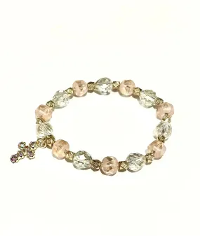 Iridescent Cross Bracelet
