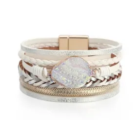 Iridescent Stone Magnetic Bracelet