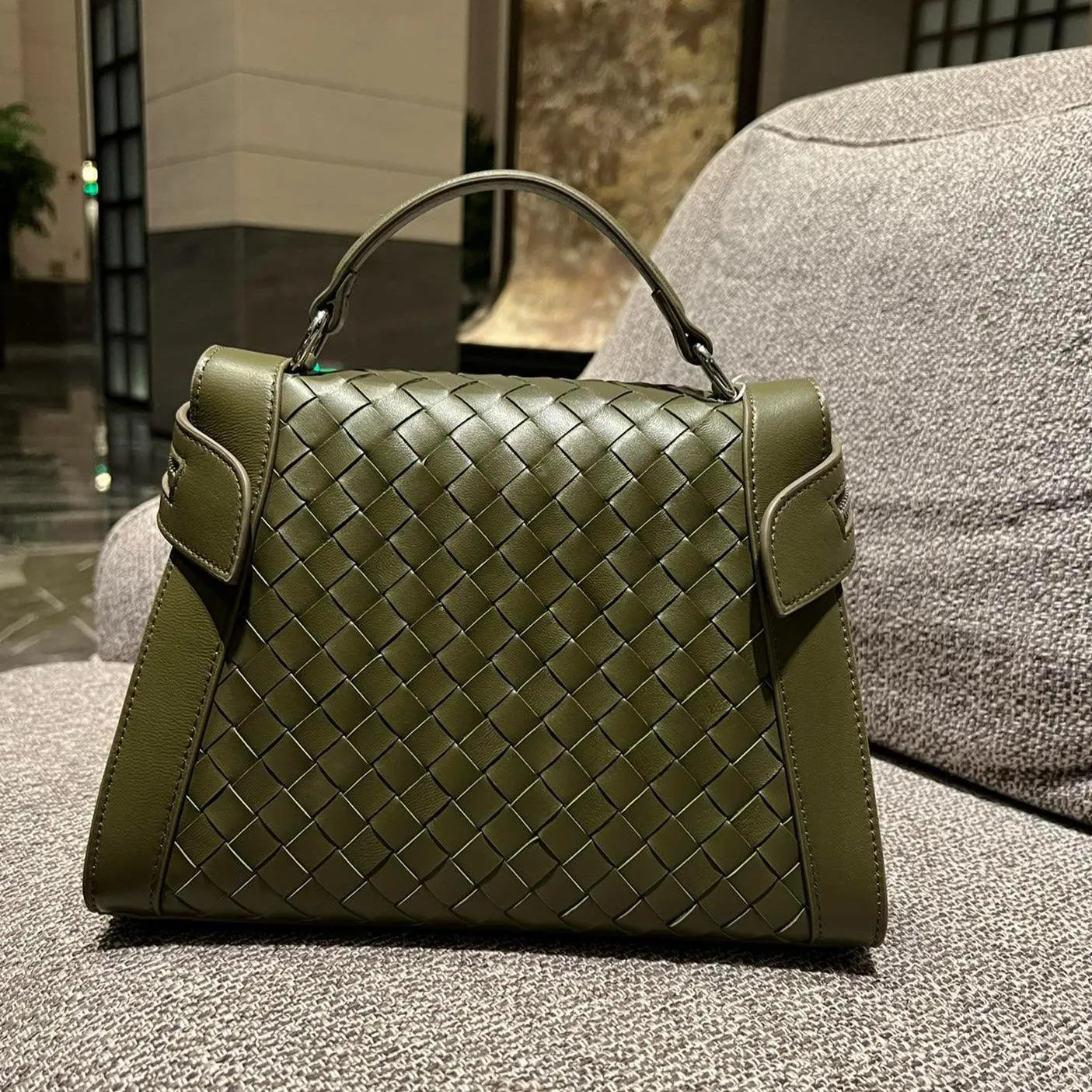 Italian Leather Box Bag, Lambskin Leather Handbag, Luxury Designer Bag, Italian Leather Box Bag, Classic Handbag