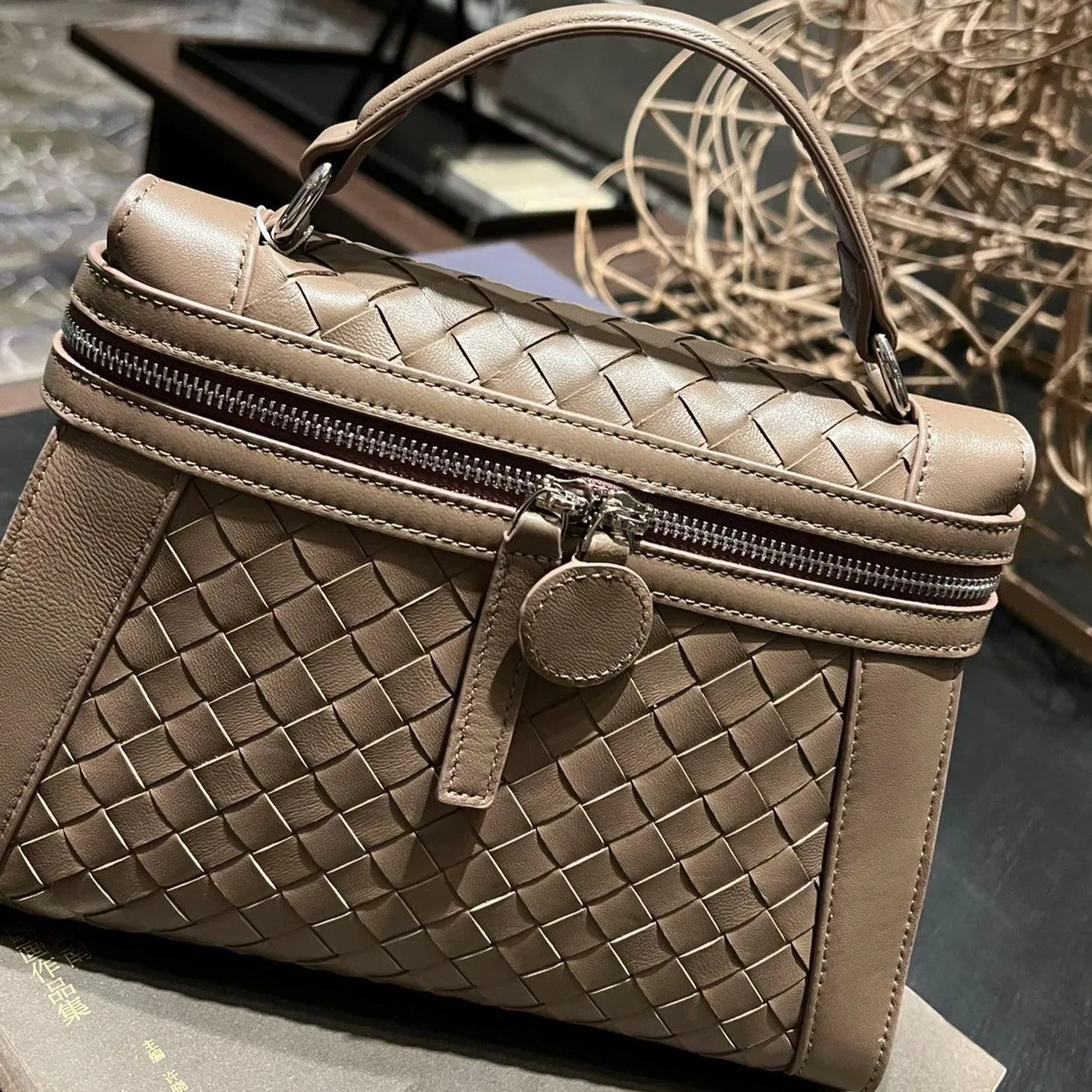 Italian Leather Box Bag, Lambskin Leather Handbag, Luxury Designer Bag, Italian Leather Box Bag, Classic Handbag