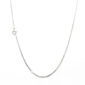Italian Sterling Silver Spiga Wheat Chain 18-20 in