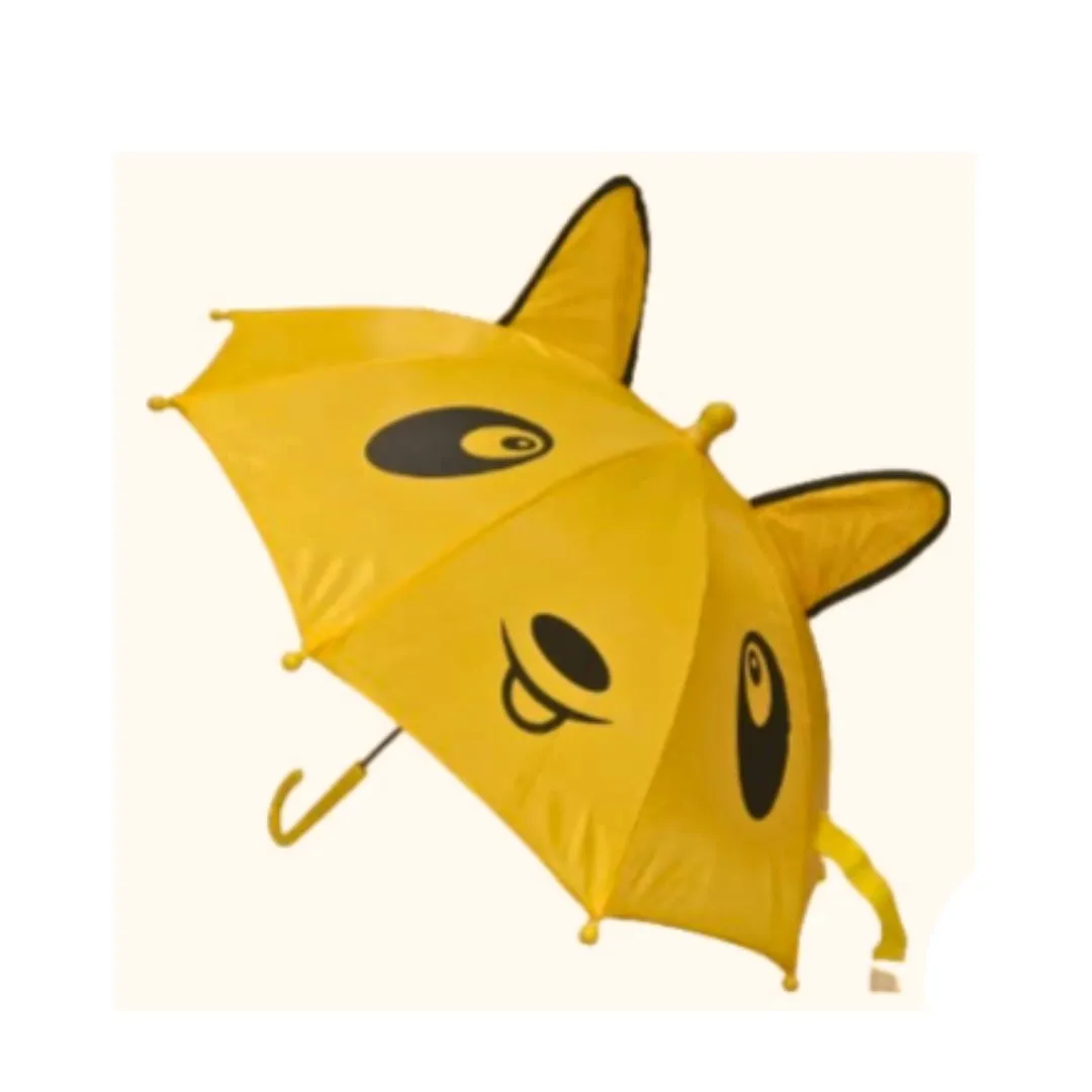 Kan Design Kids Umbrella | Panda Face Design - Animal Design | Small Umbrella for Kids (Size - 17 inch, Multicolor)