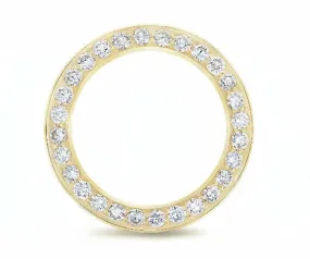 LADIES 2CT BEAD SET 18KY DIAMOND BEZEL FOR 26MM ROLEX DATE, DATEJUST SUPERIOR