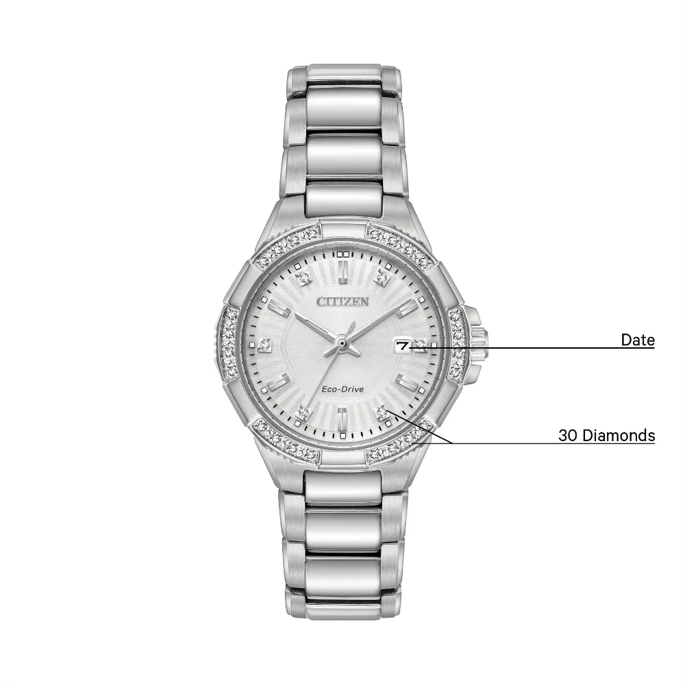 Ladies Citizen Riva Diamond Set Eco-Drive Watch
