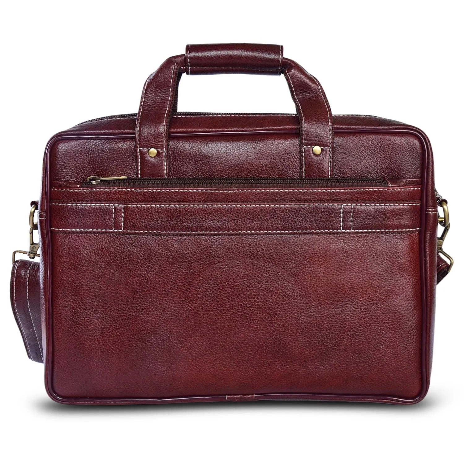 Leather Laptop Bag 36810 (BROWN)