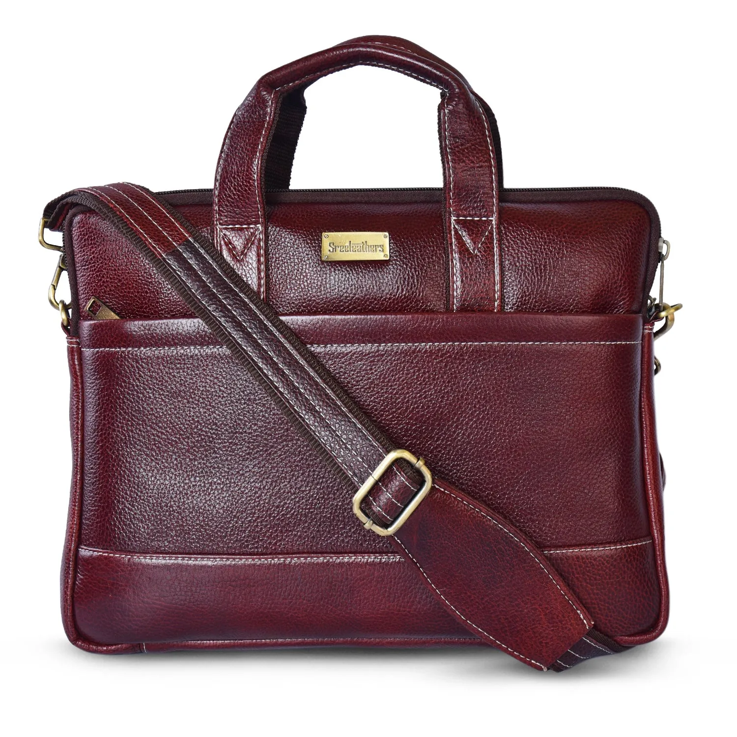 Leather Laptop Bag 36827 (Brown)