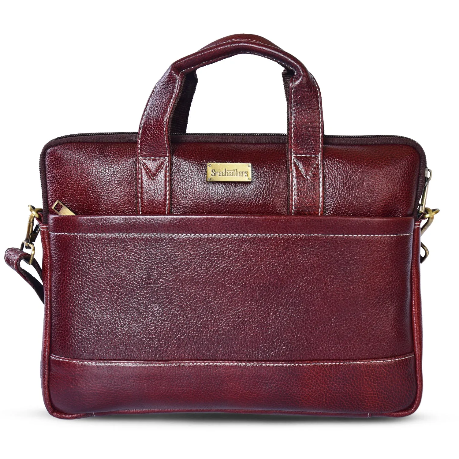 Leather Laptop Bag 36827 (Brown)