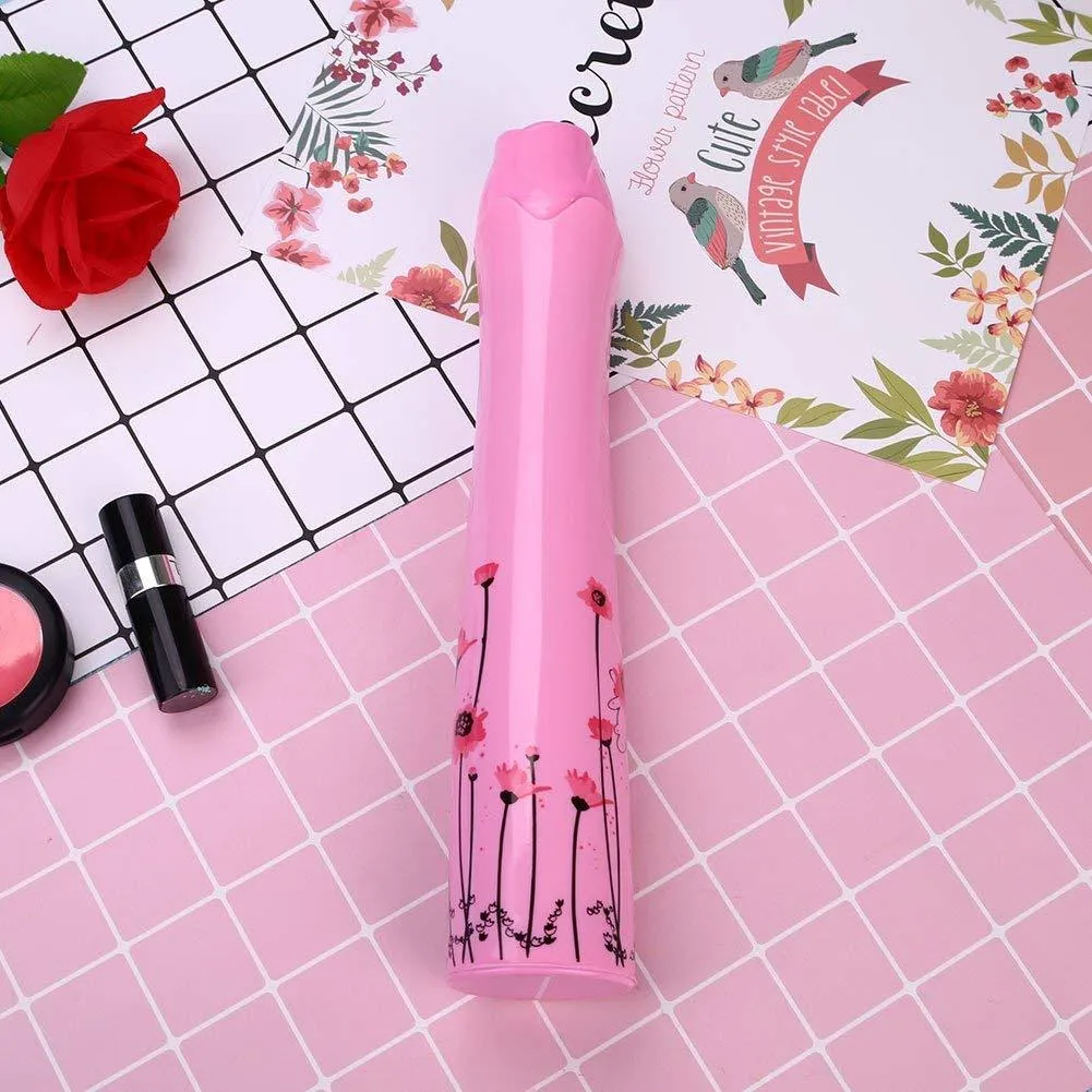 Lightweight Folding Umbrella with Creative Rose Case