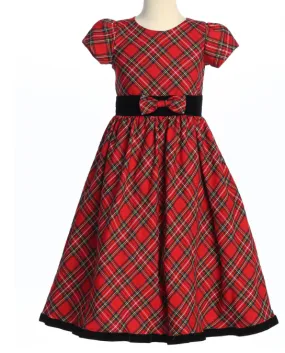 Lito  - Red Plaid Dress