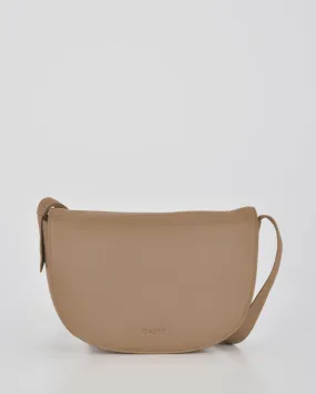 Louise Leather Flapover Crossbody Bag