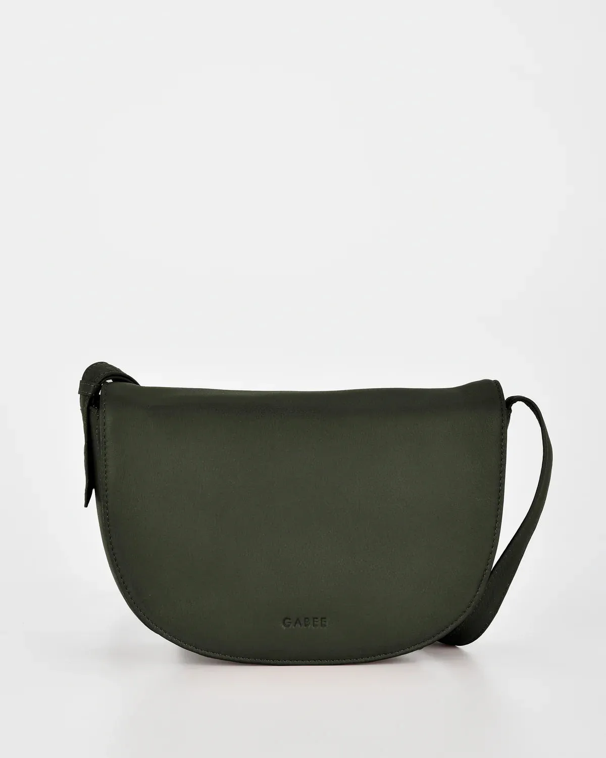 Louise Leather Flapover Crossbody Bag