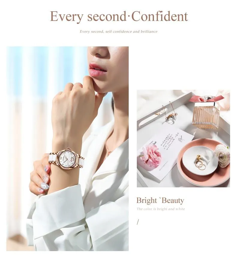 Luxury Waterproof Automatic Mechanical Gold Plated Watch