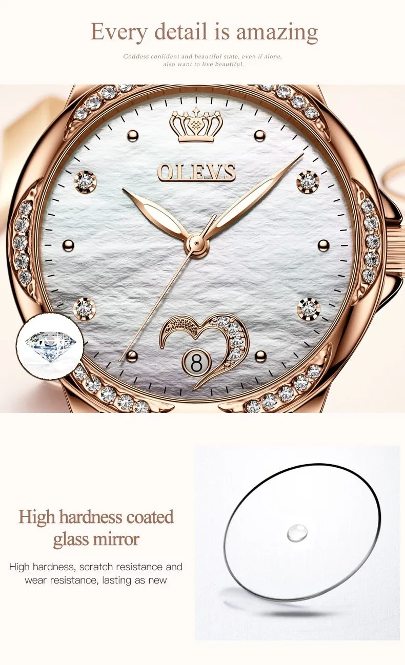 Luxury Waterproof Automatic Mechanical Gold Plated Watch
