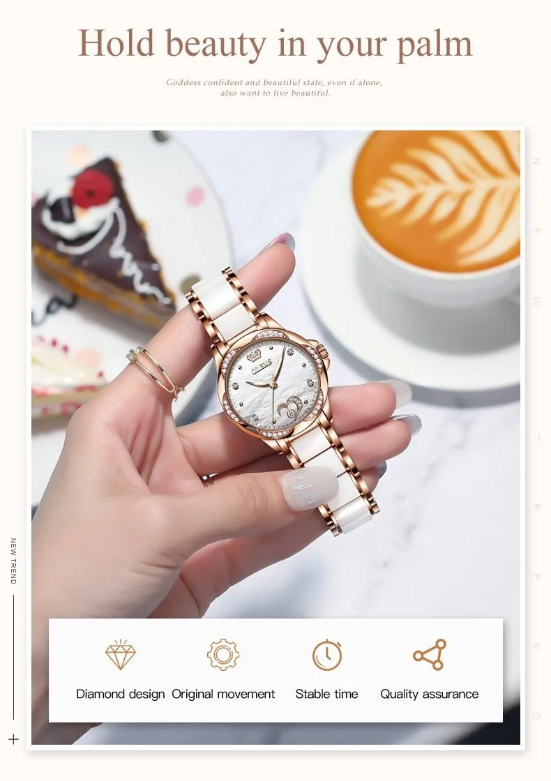 Luxury Waterproof Automatic Mechanical Gold Plated Watch