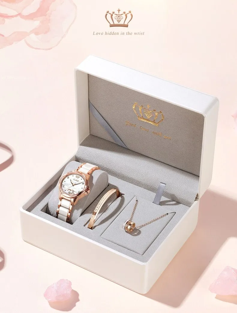 Luxury Waterproof Automatic Mechanical Gold Plated Watch
