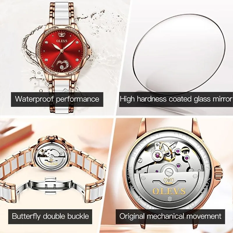 Luxury Waterproof Automatic Mechanical Gold Plated Watch
