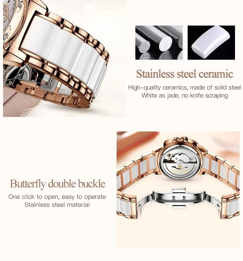 Luxury Waterproof Automatic Mechanical Gold Plated Watch