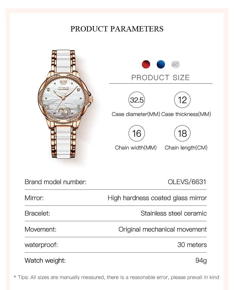 Luxury Waterproof Automatic Mechanical Gold Plated Watch