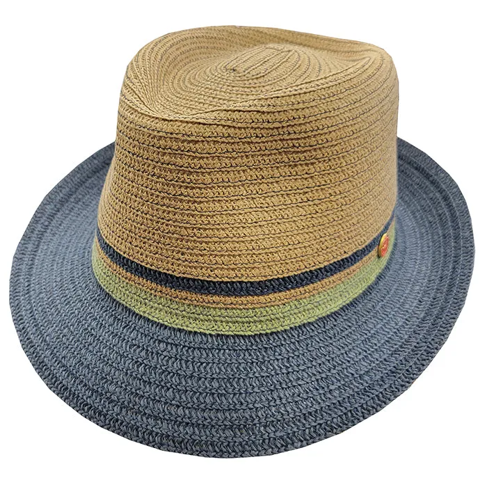 Mayser Troy Straw Fedora Hat