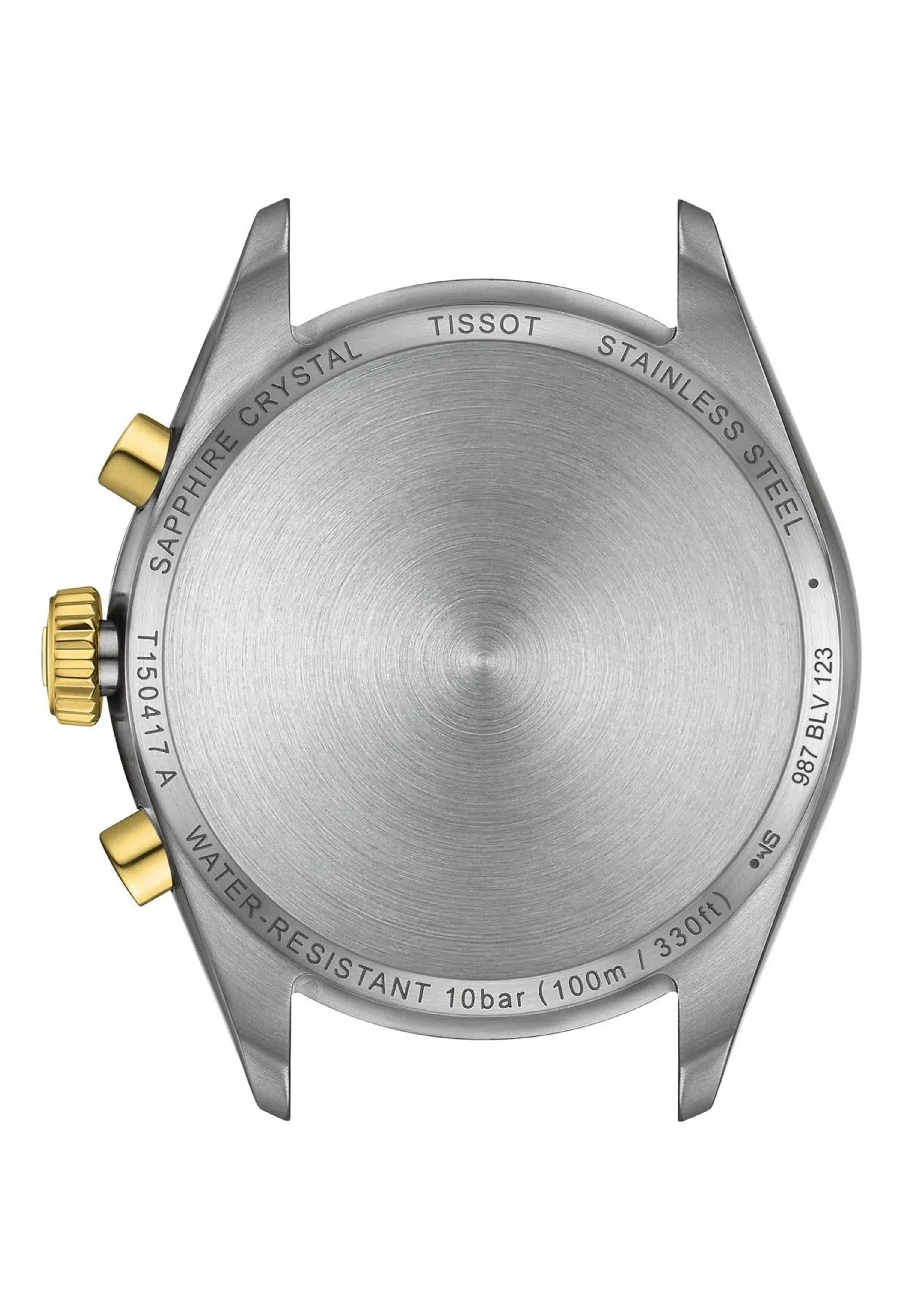 Mens Tissot PR100 Silver Chronograph Dial Bracelet Watch
