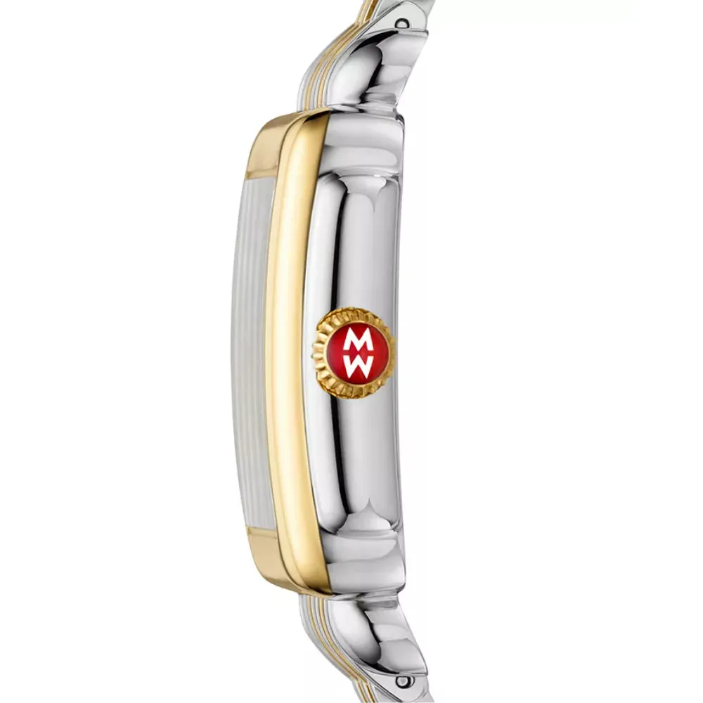 Michele Deco Mid Stainless Diamond Dial Watch