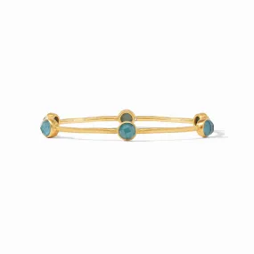 Milano Bangle- Iridescent Peacock Blue