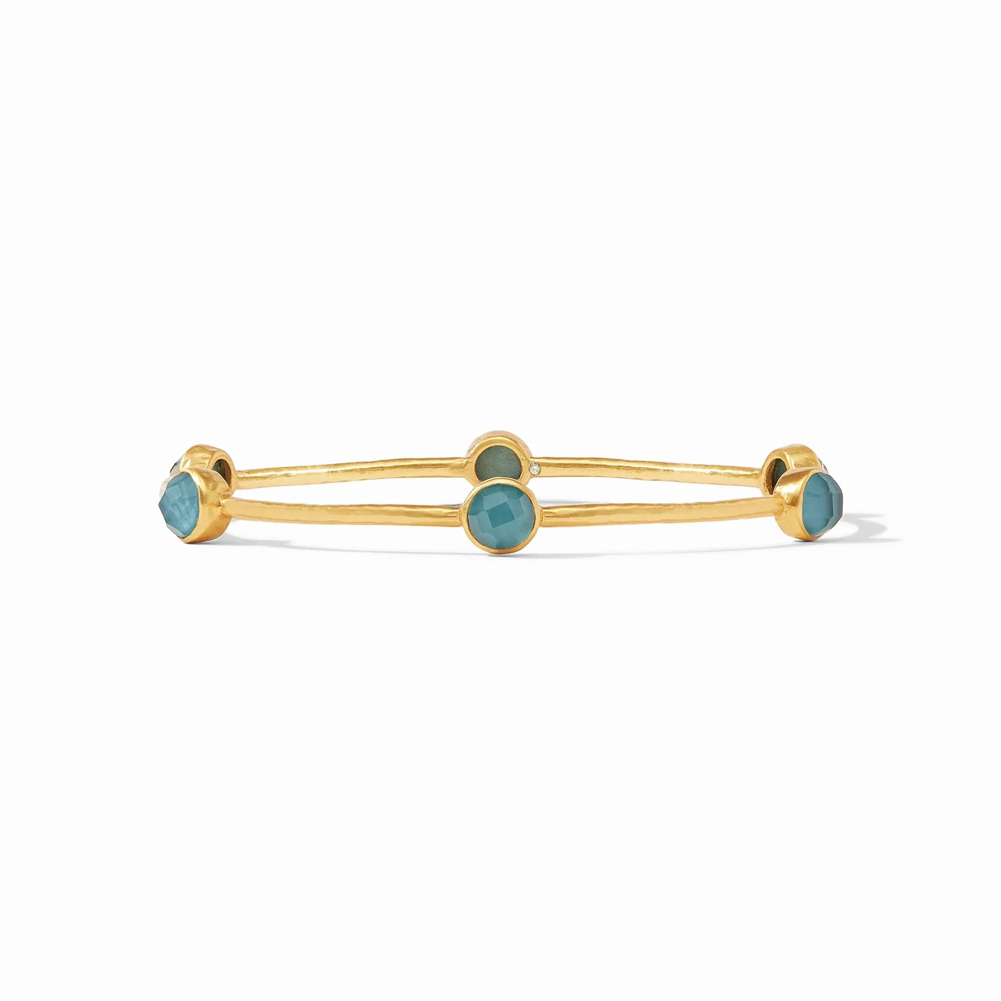 Milano Bangle- Iridescent Peacock Blue