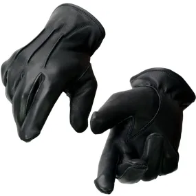 Milwaukee Leather SH865 Men's Black Thermal Lined USA Deerskin Leather