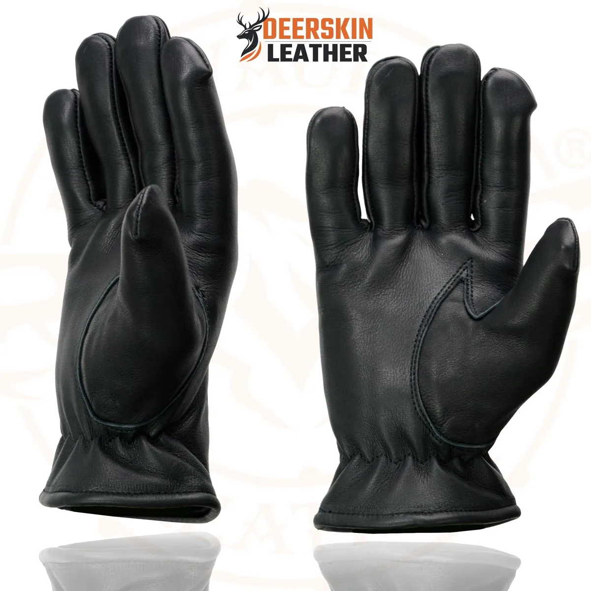Milwaukee Leather SH865 Men's Black Thermal Lined USA Deerskin Leather