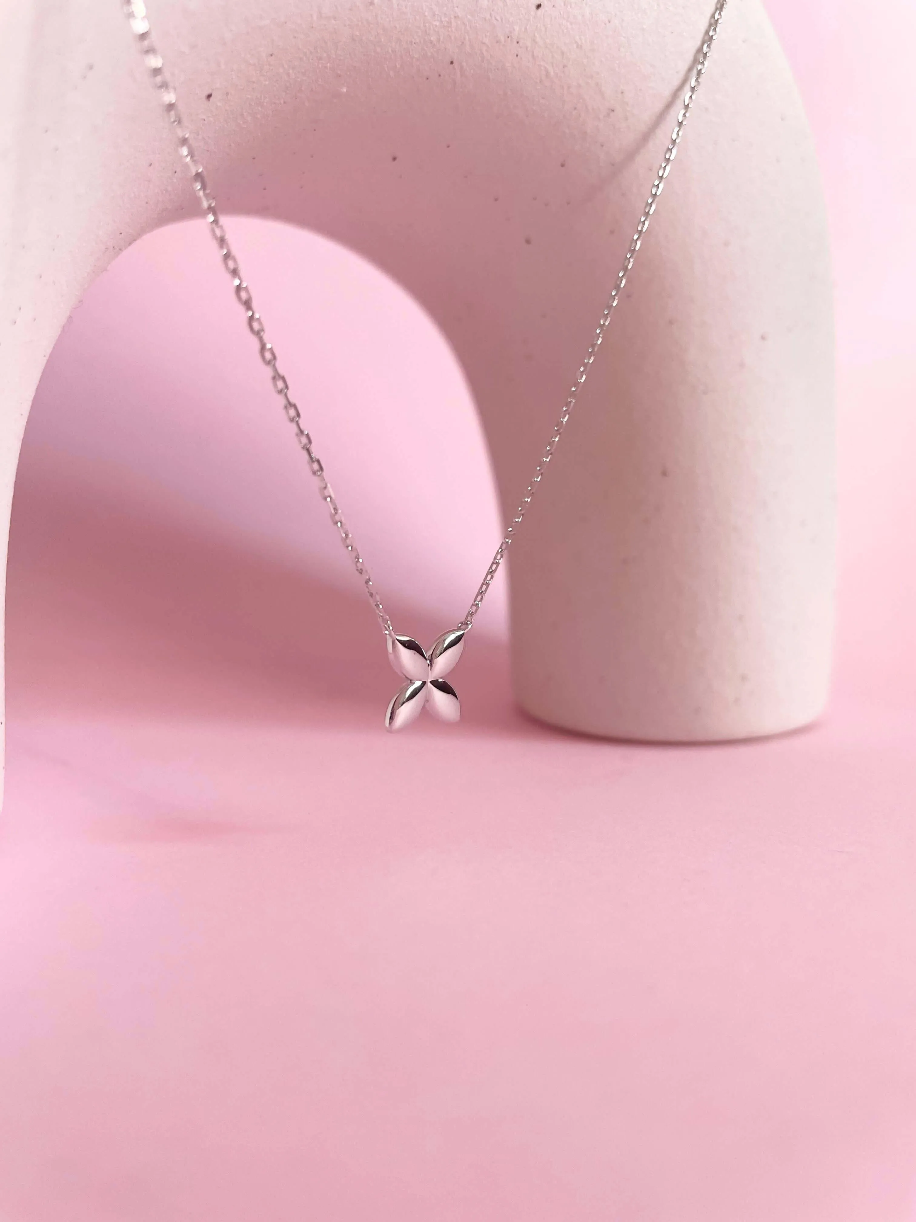 Minimalist Butterfly Necklace | Silver
