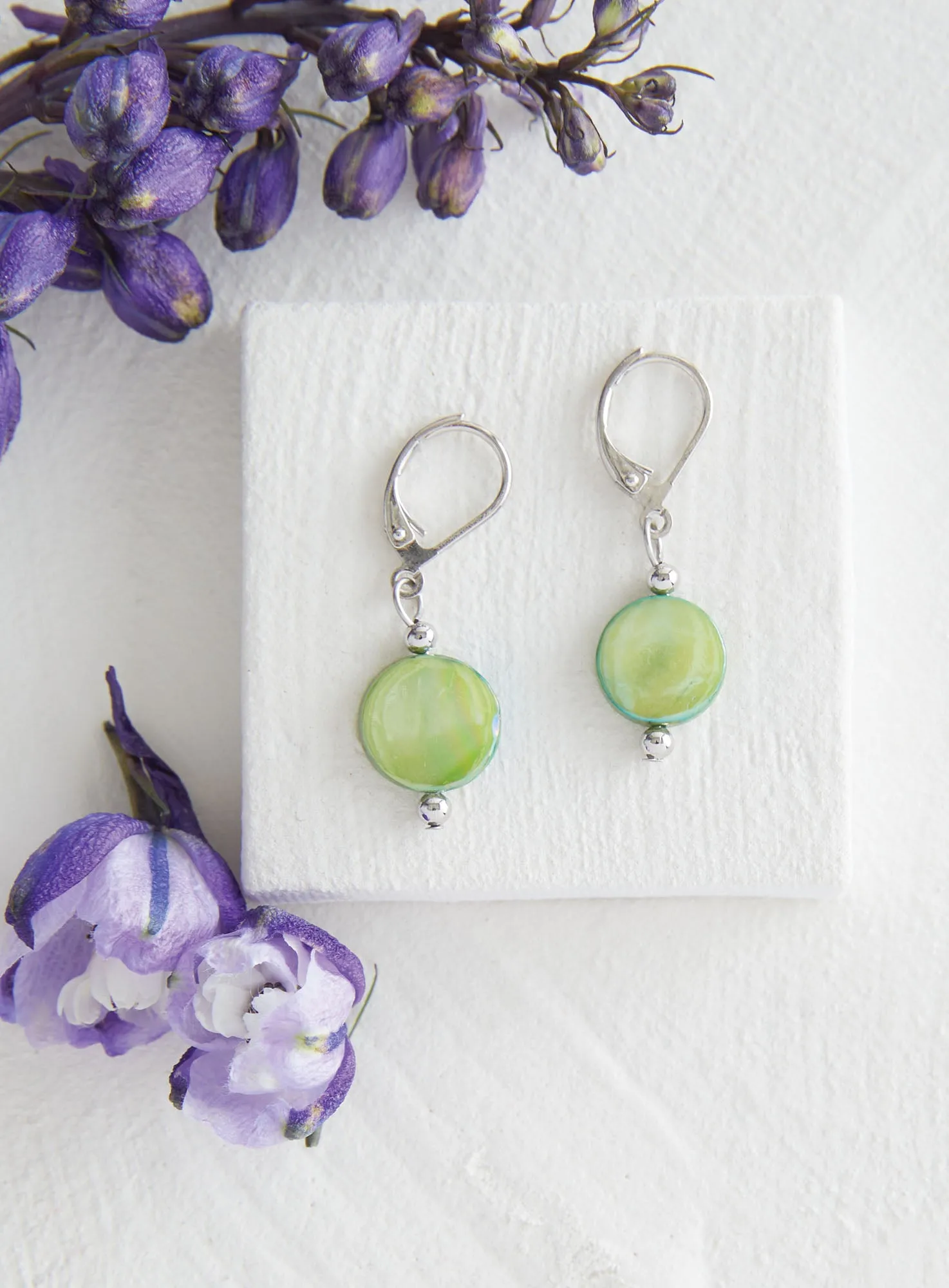 Mother of Pearl Drop Earrings