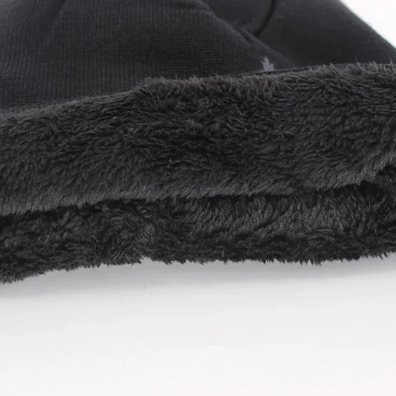 New Big Star Winter Warm Hat for Men & Women – Knitted Wool Beanies, Geometric Skullies, Casual Winter Hat for Outdoor Adventures